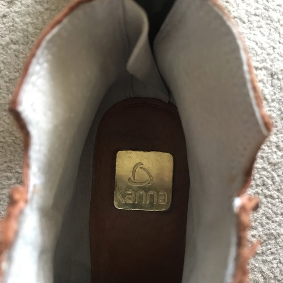 Tan leather Booties size 39 Kanna - Picture 2 of 6